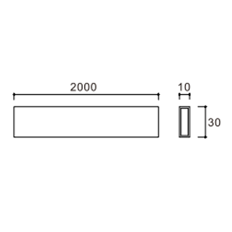 Tubo rectangular de acero inoxidable