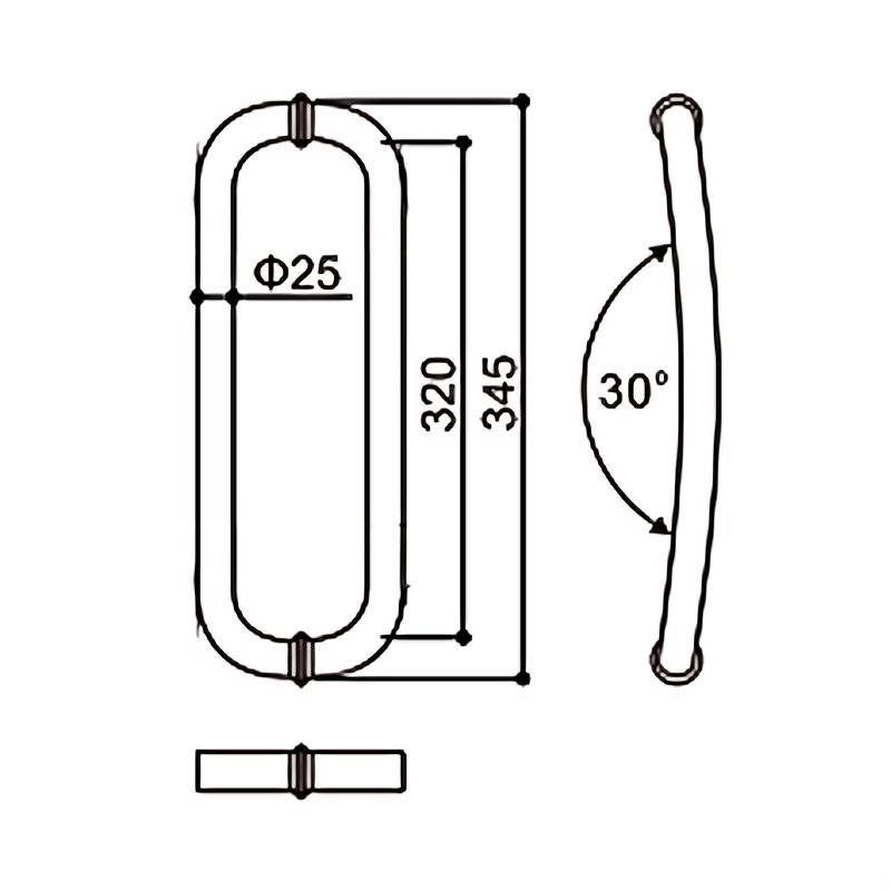 Back To Back Door Pull Handles