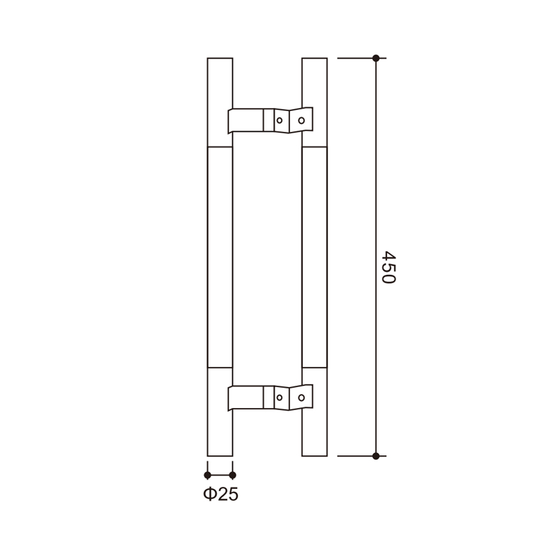 Shower Door Pull Handle
