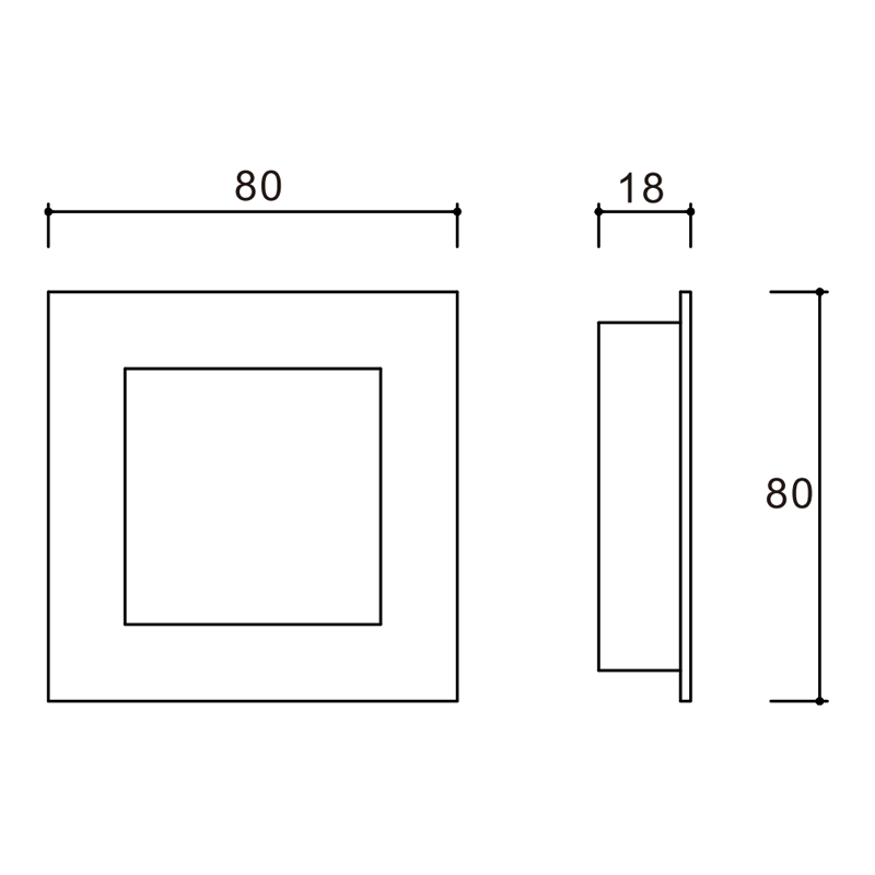 Manijas de puertas deslizantes cuadradas