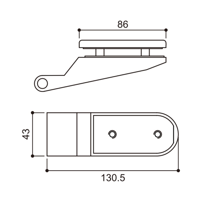 Frameless Glass Door Hinges