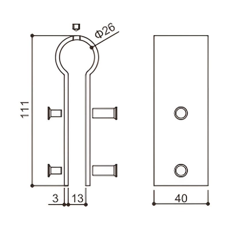 Soporte del panel superior