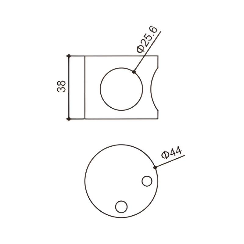 Conector de tubo de acero inoxidable de 2 vías