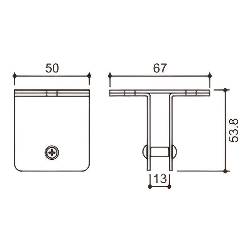 Toilet Glass Clamp Holder