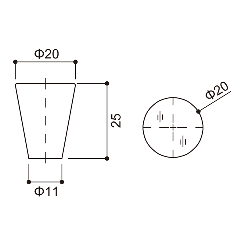 Conical Cocina Gabinete Pull Buttons