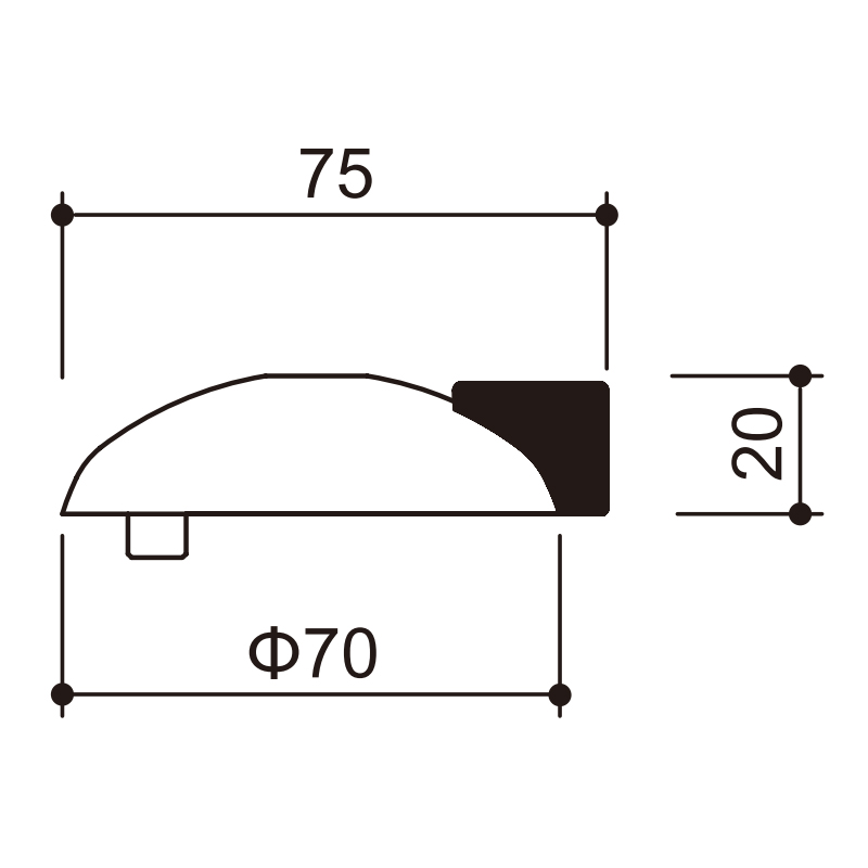 Floor Mounted Door Stop