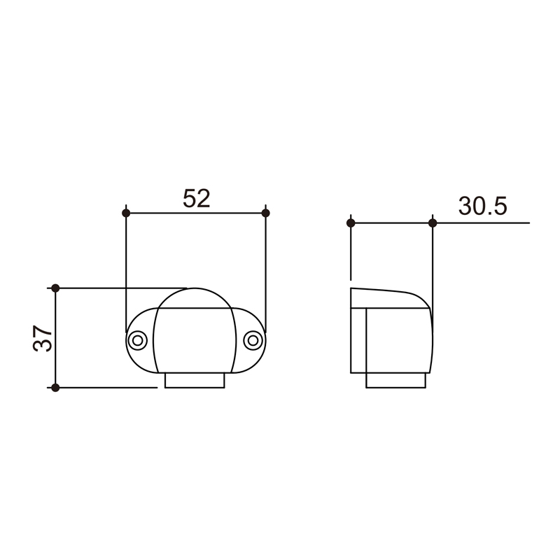 Floor Magnetic Door Stopper