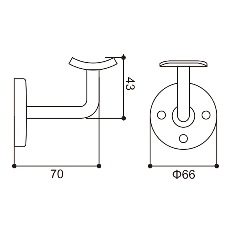 Stainless Steel Handrail Supports