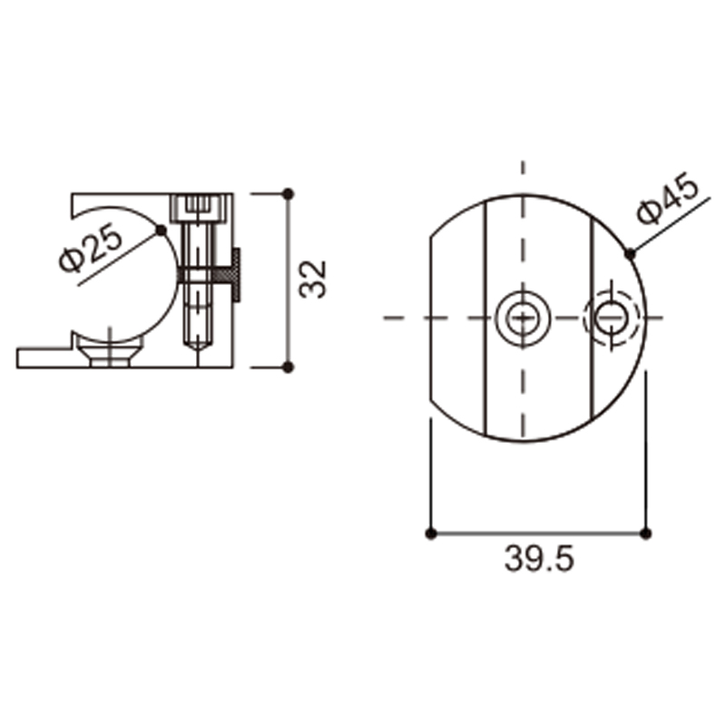 Glass Track Clamp Glass Track Clamp